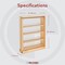 Rev-A-Shelf Maple Veneer, Light Brown, 6 in W, 30 in H, 23 in D, 23 in L, Light Brown 432-BFSC-6C - alternate 2